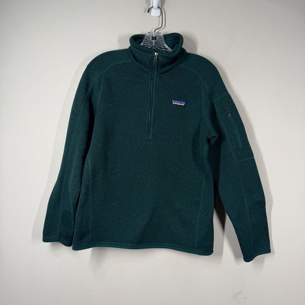 Patagonia Better Sweater 1/4 Zip Fleece Pullover PIGR Green Mens Medium 25618